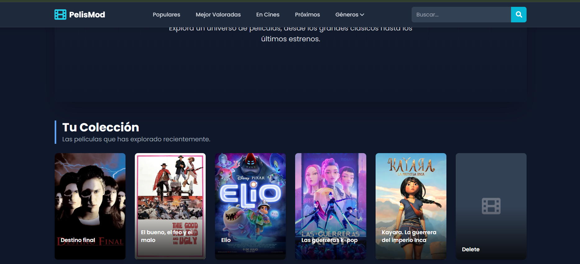 App de películas